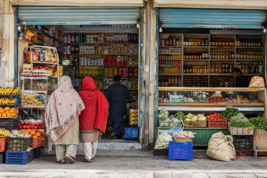 Neighborhood retail storefront in Pakistan